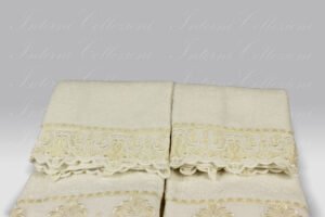 Set Spugna 5 Pezzi Regina latte David Home Collection