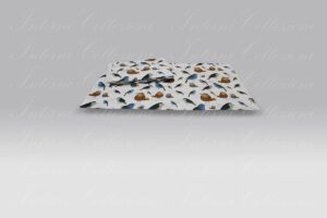 Completo Lenzuola Izylinens Mindo Birds Tessitura Toscana Telerie