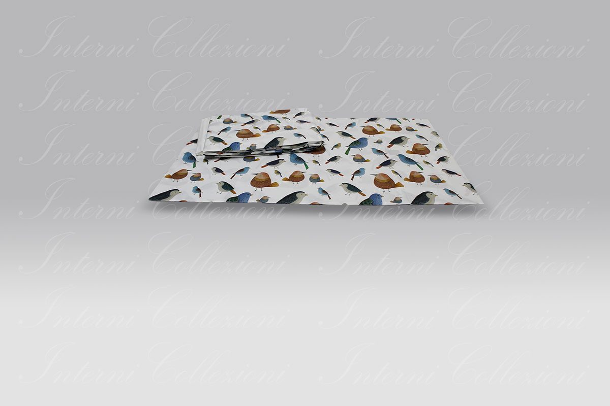 Completo Lenzuola Izylinens Mindo Birds Tessitura Toscana Telerie Completo Lenzuola Izylinens Mindo Birds Tessitura Toscana Telerie