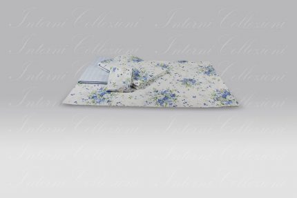 Completo Lenzuola Rosalin 8404 azzurro Martha O-Neil