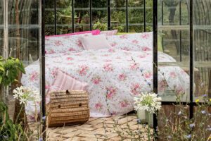 Completo Lenzuola Rosalin 8404 rosa Martha O-Neil