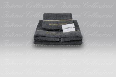 Coppia Spugna Fine op grigio ferro Borbonese