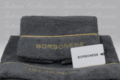 Coppia Spugna Fine op grigio ferro Borbonese