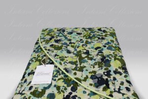 Copriletto Goccia verde blu David Home Collection