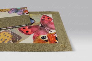Completo Lenzuola Butterfly marrone Borbonese