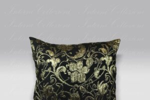 Cuscino Deco F120 fiore oro Bagnaresi Casa