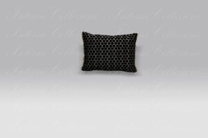 Cuscino Jabot noir Designers Guild
