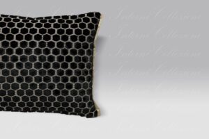 Cuscino Jabot noir Designers Guild