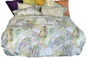 Parure Copripiumino Izylinens Punjab Tessitura Toscana Telerie