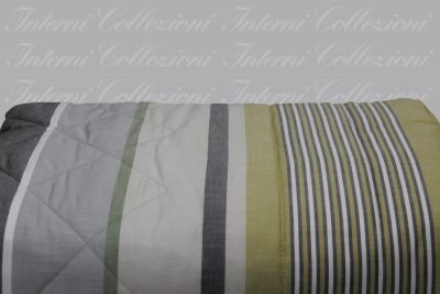 Quilt Gastone verde-grigio Martha O'Neil