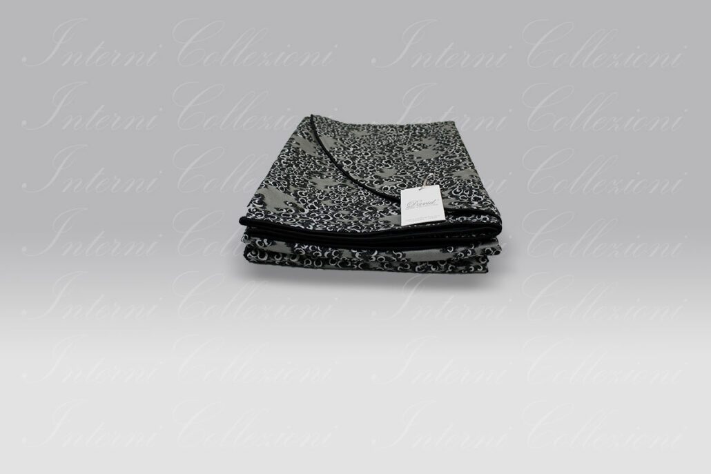 Copriletto Cerchietti nero David Home Collection