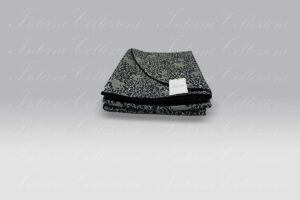 Copriletto Cerchietti nero David Home Collection