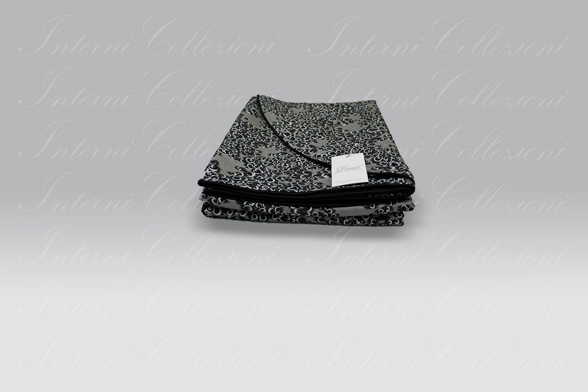 Copriletto Cerchietti nero David Home Collection Copriletto Cerchietti nero David Home Collection