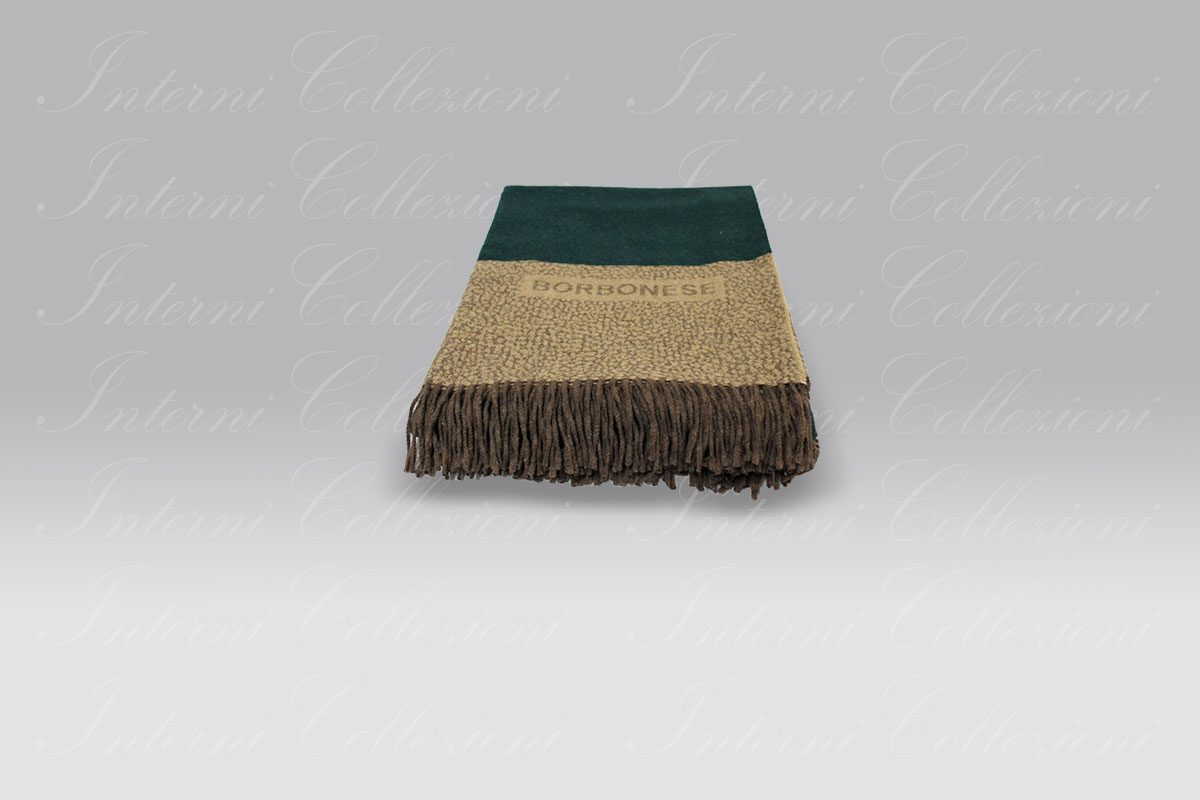 Plaid Avenue verde Borbonese Plaid Avenue verde Borbonese