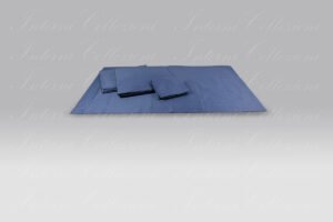 Completo Lenzuola Maine raso classic blu Micol
