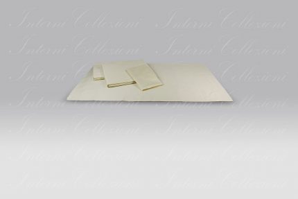 Completo Lenzuola Maine raso gardenia avorio Micol