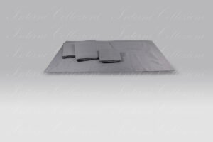 Completo Lenzuola Maine raso smoke grigio Micol