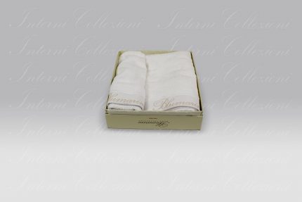 Coppia Spugna Spa bianco Blumarine