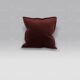 Cuscino Essential Velluto rosso bordeaux Mastro Raphael