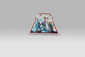Canovaccio Poseidon rosso Tessitura Toscana Telerie