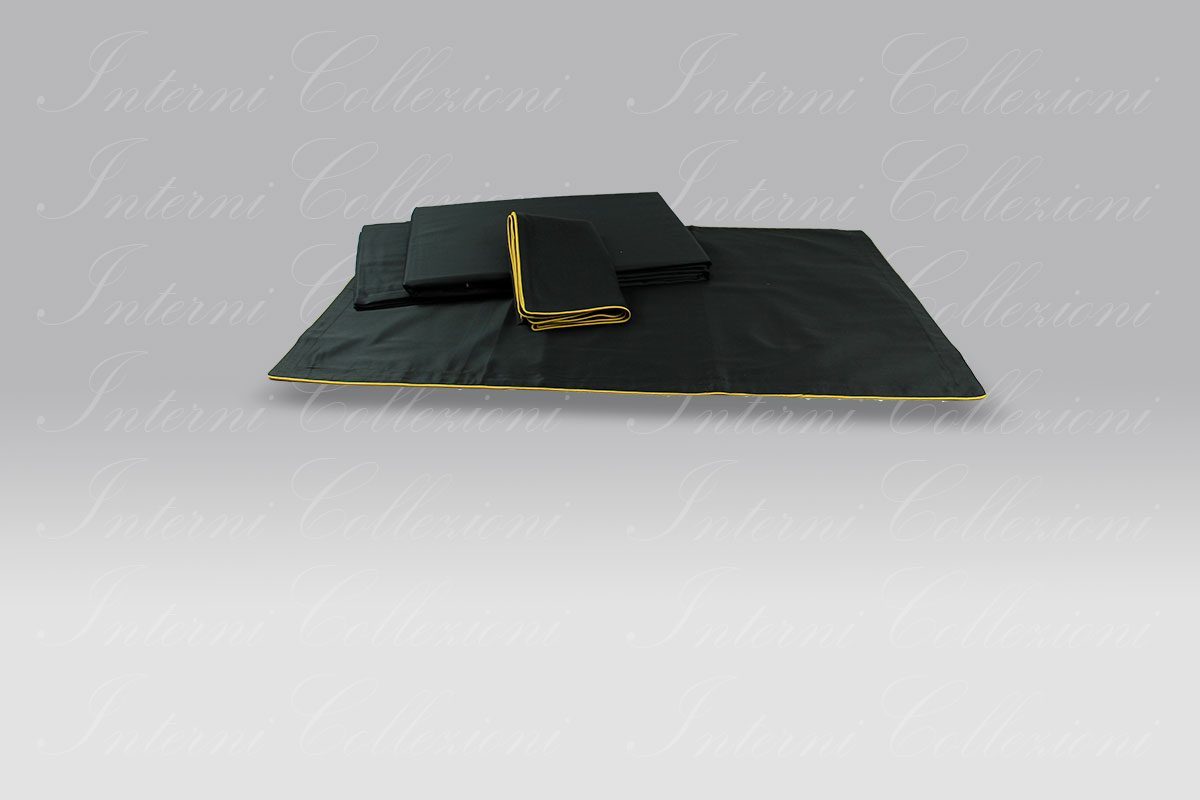 Completo Copripiumino Accordi nero-oro La Perla Completo Copripiumino Accordi nero-oro La Perla