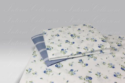 Completo Copripiumino Lorette azzurro Martha O Neil