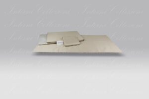 Completo Copripiumino Minimal ecru Borbonese