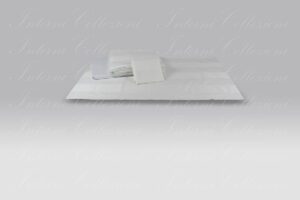 Completo Copripiumino Prestige operato riga bianco Micol