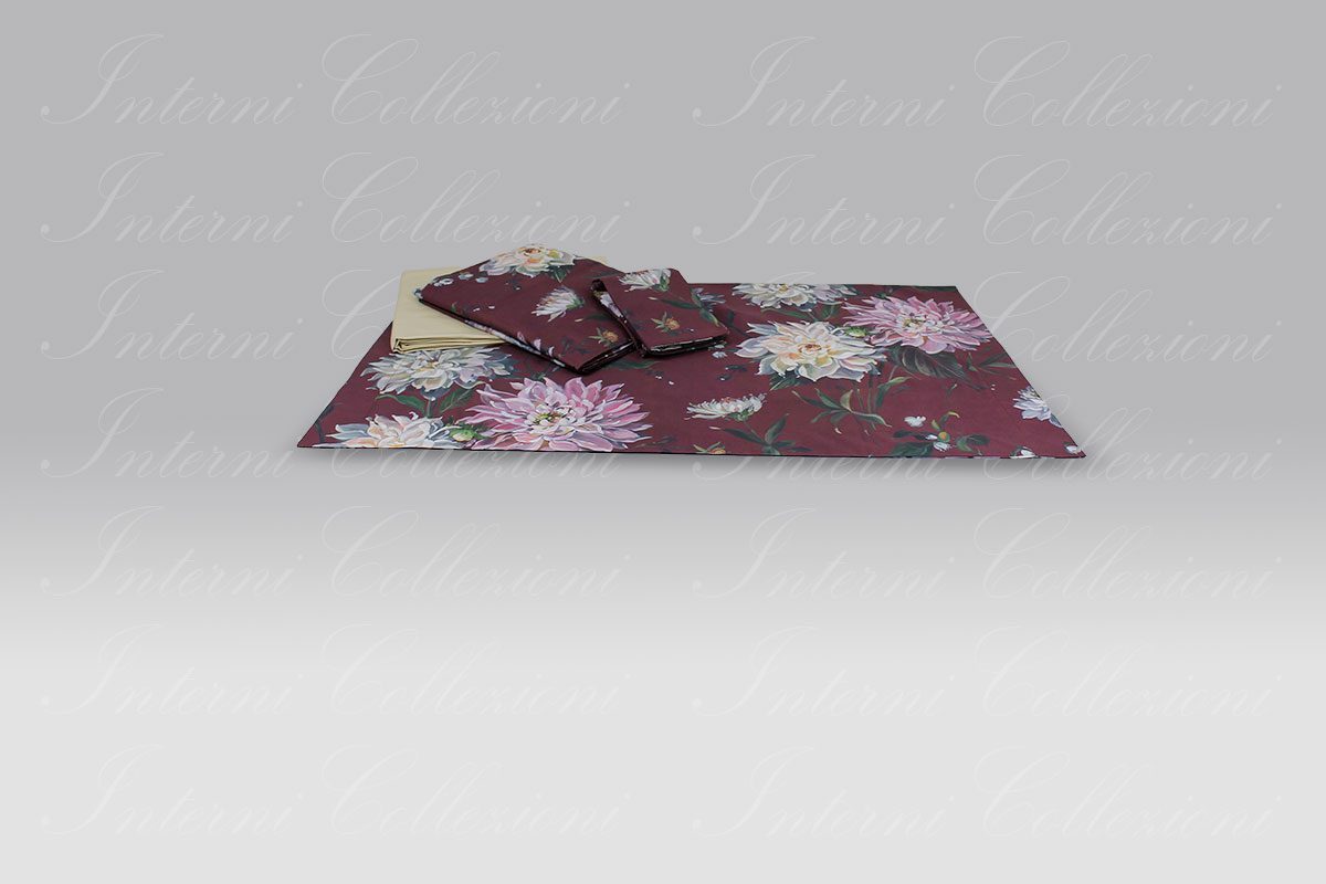Completo Lenzuola Nabucco bordeaux Tessitura Randiux-Tessitura-Randi Completo Lenzuola Nabucco bordeaux Tessitura Randi