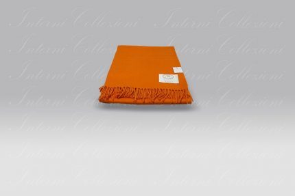 Plaid Rey arancio Copertificio Biellese