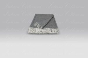 Plaid Rey grigio medio Copertificio Biellese