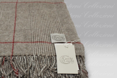 Plaid Scozia beige-rosso Cecchi e Cecchi Agolab