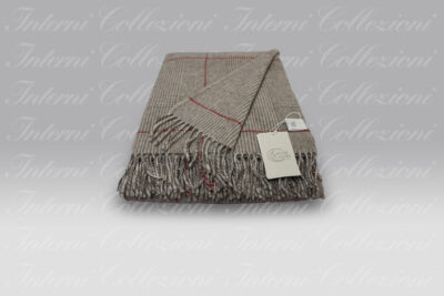 Plaid Scozia beige-rosso Cecchi e Cecchi Agolab