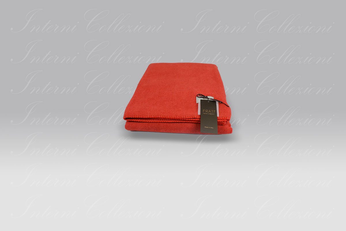 Plaid Soft Cotton pile rosso Frati Home Plaid Soft Cotton pile rosso Frati Home
