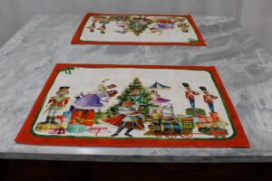 Set 2 Americani MYMAT Schiaccianoci Tessitura Toscana Telerie