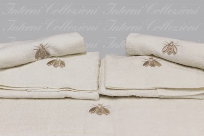 Set spugna 5 pezzi Api Satin avorio-cipria Mastro Raphael