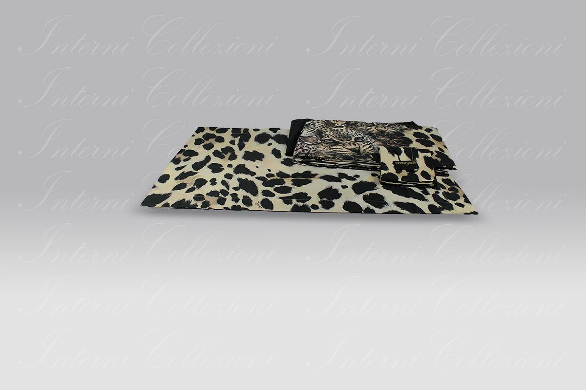 Completo Copripiumino Wild Jaguar black Roberto Cavalli Completo Copripiumino Wild Jaguar black Roberto Cavalli