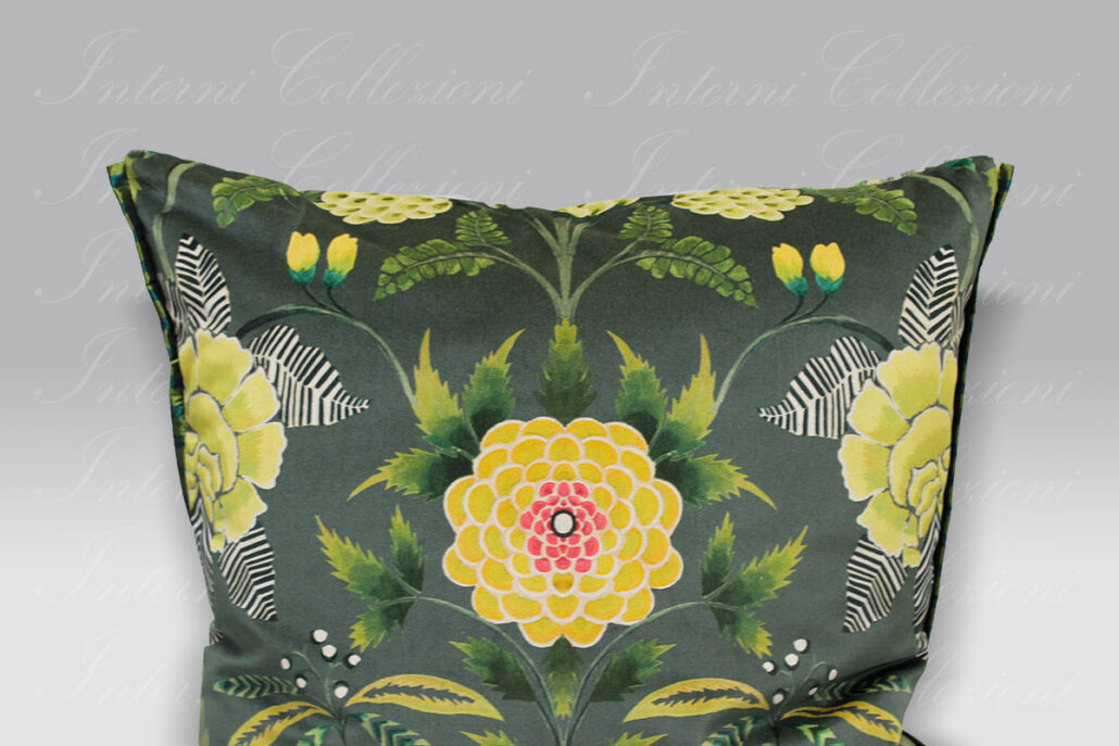 Cuscino Brocart Velour olive Designers Guild