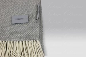 Plaid Radda grigio-bianco Cecchi e Cecchi