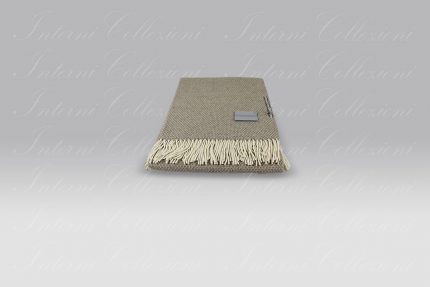 Plaid Radda tortora-bianco Cecchi e Cecchi