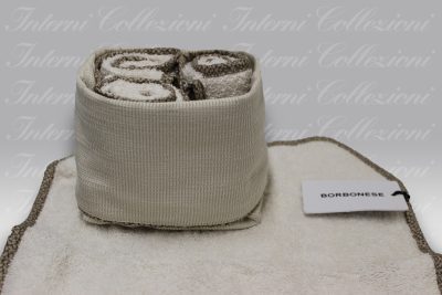 Set 4 Lavette + Basket Lounge avorio Borbonese