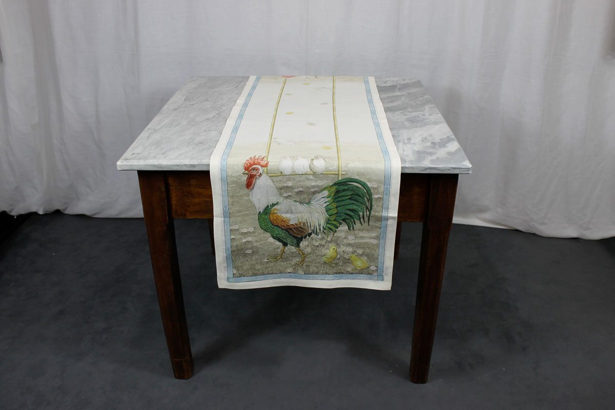 Runner Roosters Tessitura Toscana Telerie Runner Roosters Tessitura Toscana Telerie