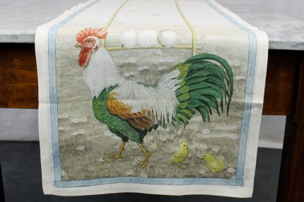 Runner Roosters Tessitura Toscana Telerie