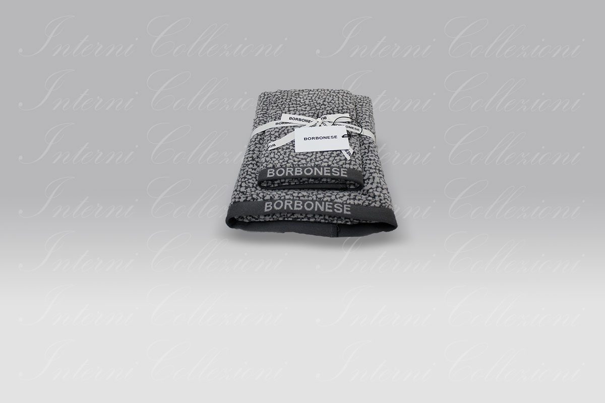 Coppia-Spugna-Twist-Op-grigio-ferro-Borbonese Set Spugna 2 pezzi Twist Op grigio ferro Borbonese