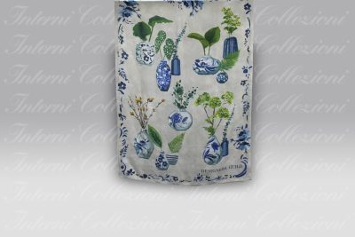Plaid lino Kawana Cobalt Designers Guild