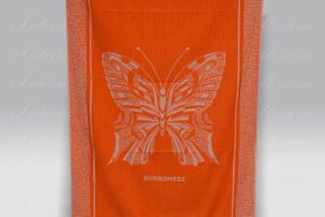 Telo Mare Butterfly corallo Borbonese