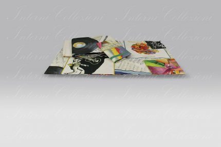 Completo Lenzuola Izylinens Vinile Dischi Tessitura Toscana Telerie