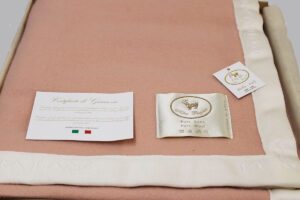 Coperta Burcina greggio rosa Co.Bi.