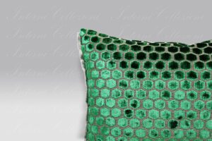 Cuscino Jabot emerald Designers Guild