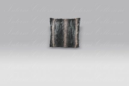 Cuscino ecopelliccia Eco1 spalmato marrone Bagnaresi Casa